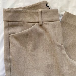 Express Editor Mid Rise Trouser Pants Size 2S 2 Short Linen Color NWOT